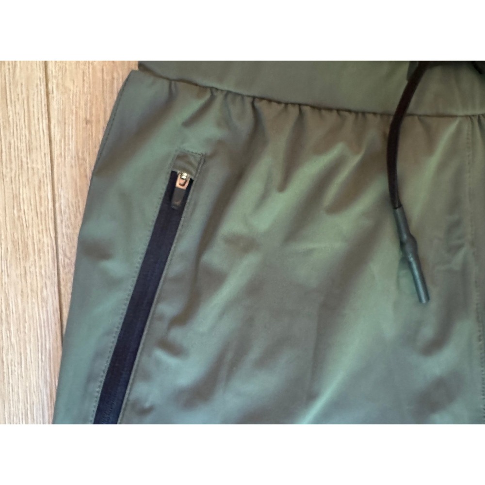 NWT ASRV Men's Tech Cargo Joggers Olive Green Zip Pocket Ribbed Cuff Size M - Picture 11 of 12